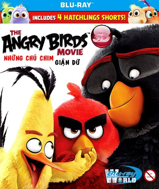 D293.The Angry Birds Movie 2016 - Những Chú Chim Giận Dữ 3D25G (DTS-HD MA 7.1)